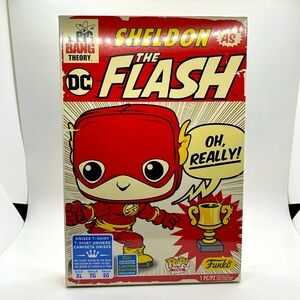 Funko Sheldon as Flash NIP Shirt XL